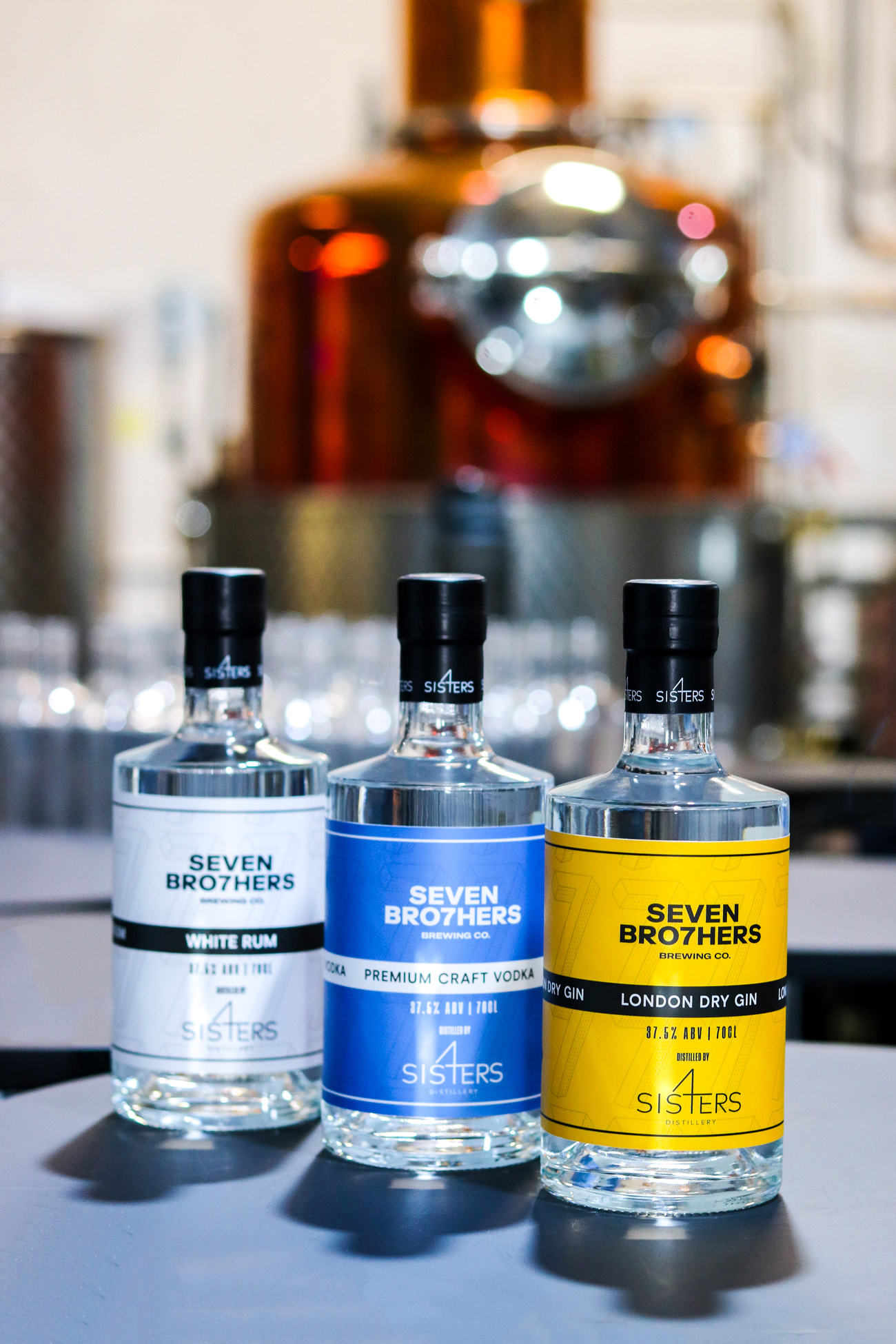 SEVEN BRO7HERS BEERHOUSES INTRODUCE ITS FAMILY OF SPIRITS