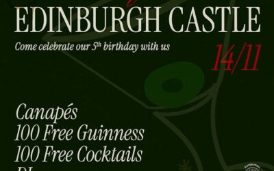 We celebrate  5 years of  Edinburgh Castle in Cutting Room Square.